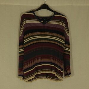 vintage dockers knit sweater top with 3/4 length sleeves